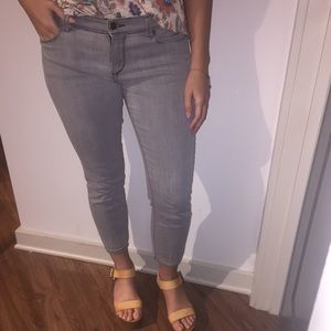 Grey Denim Free People Ankle Pants